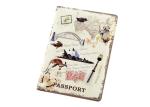 Travel Printing PU Passport Cover Leather Embossed Logo Personalised Passport