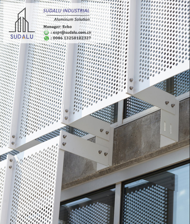 SUDALU Foshan Aluminum Facade Cladding Panel for Outdoor Decoration Metal Perforated Panel