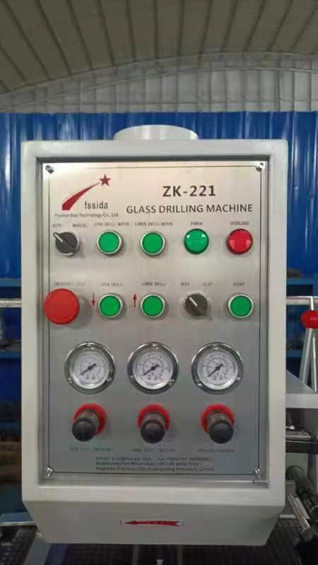 Long-service-life Automatic Glass Drilling Machine, Equipped With Core PLC And Motor Components.