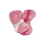 Adjustable Colorful Spa Treatment Eye Mask With Coral Fleece Satin Mateiral