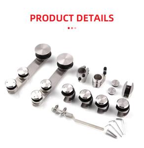 Wholesale Ceramic Tray Round Track Shower Sliding Glass Door Hardware for Frameless Enclosure from china suppliers