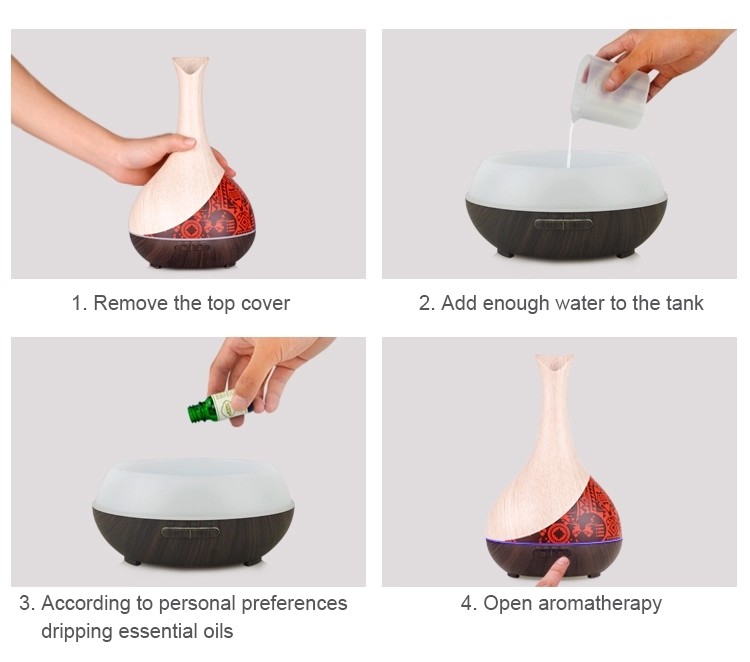 Vase Shaped 300ml Smart WiFi Essential Oil Diffuser For Hotel