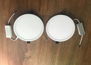 Wholesale 18W LED Slim Panel Light 1600LM Aluminum White Recessed Round 6000K Flat TUV from china suppliers