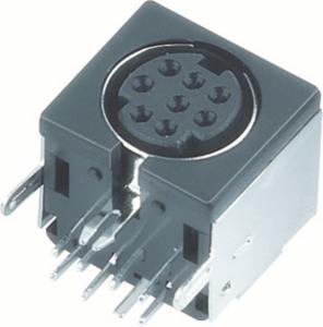 Wholesale Mini Din 6pin/4pin/8pin/13pin Socket Female 90 Degree from china suppliers