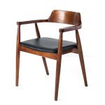 CE SGS Antique Wooden Throne Chair Eco Friendly Wooden Leather Dining Chairs