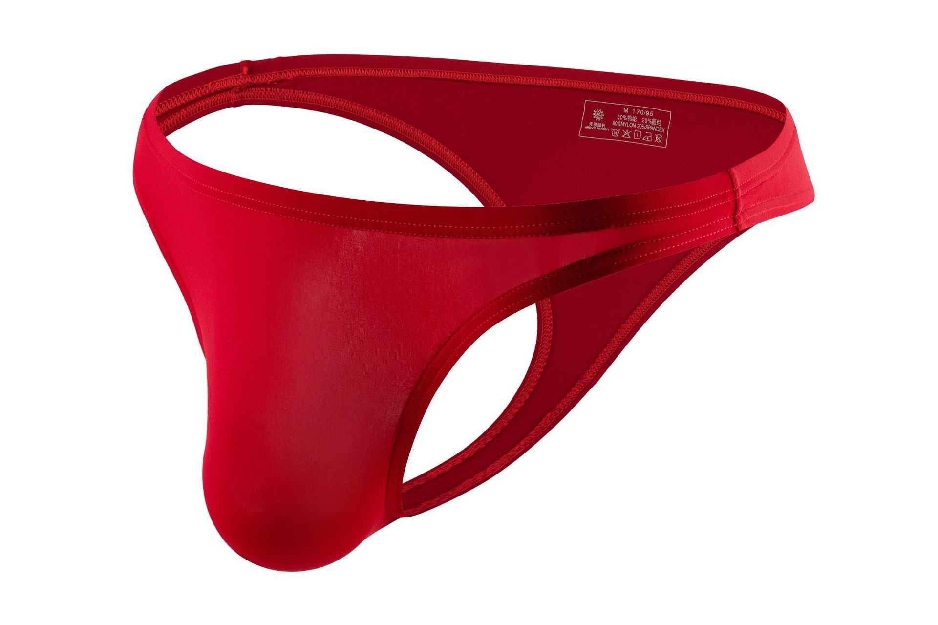 Mens Briefs Underwear 3D Pouch Low Rise Sexy T Back Thong Breathable Underpants