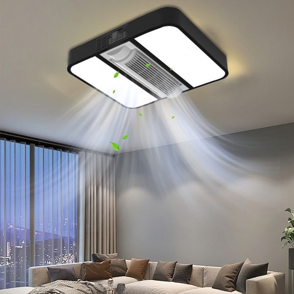 Linkway Classic US Design Air Cooling Ceiling Fan Light Chrome Nickel Metal Blade Remote Control Electric Power Source for Household Hotel Use