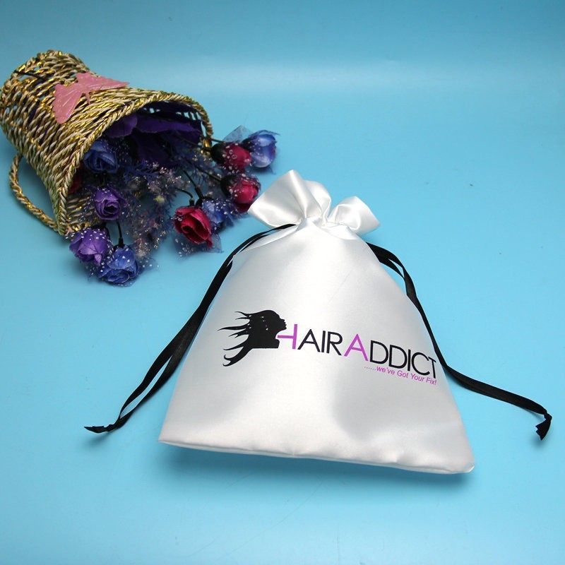 Soft Blue Drawstring Pouch , Satin Pouches For Jewelry / Soap / Herbs / Buttons
