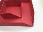 Custom Special-shaped Red Box with Logo Silver Foiled, Jewelry Box for Necklace
