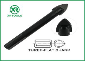Wholesale Black Oxided Glass Cutting Drill Bit Three Flat Shank Carbon Steel Material from china suppliers