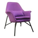 SGS Swivel Fabric 0.274CBM Metal One Seat Sofa 88*86*65