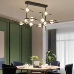 modern dining room glass star chandeliers Bedroom Living Room Constellation