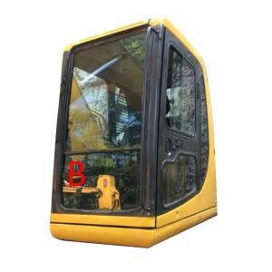 Wholesale Excavator Green White Custom Windshield Glass Front Down Position B from china suppliers