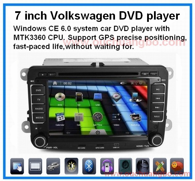 Car dvd for Volkswagen Magotan Tiguan Touran with radio gps system bluetooth TV OCB-8613