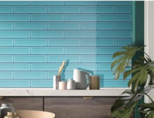 Wholesale Grade AAA Antibacterial Ceramic Subway Wall Tiles 68x280mm Green Porcelain 3D from china suppliers