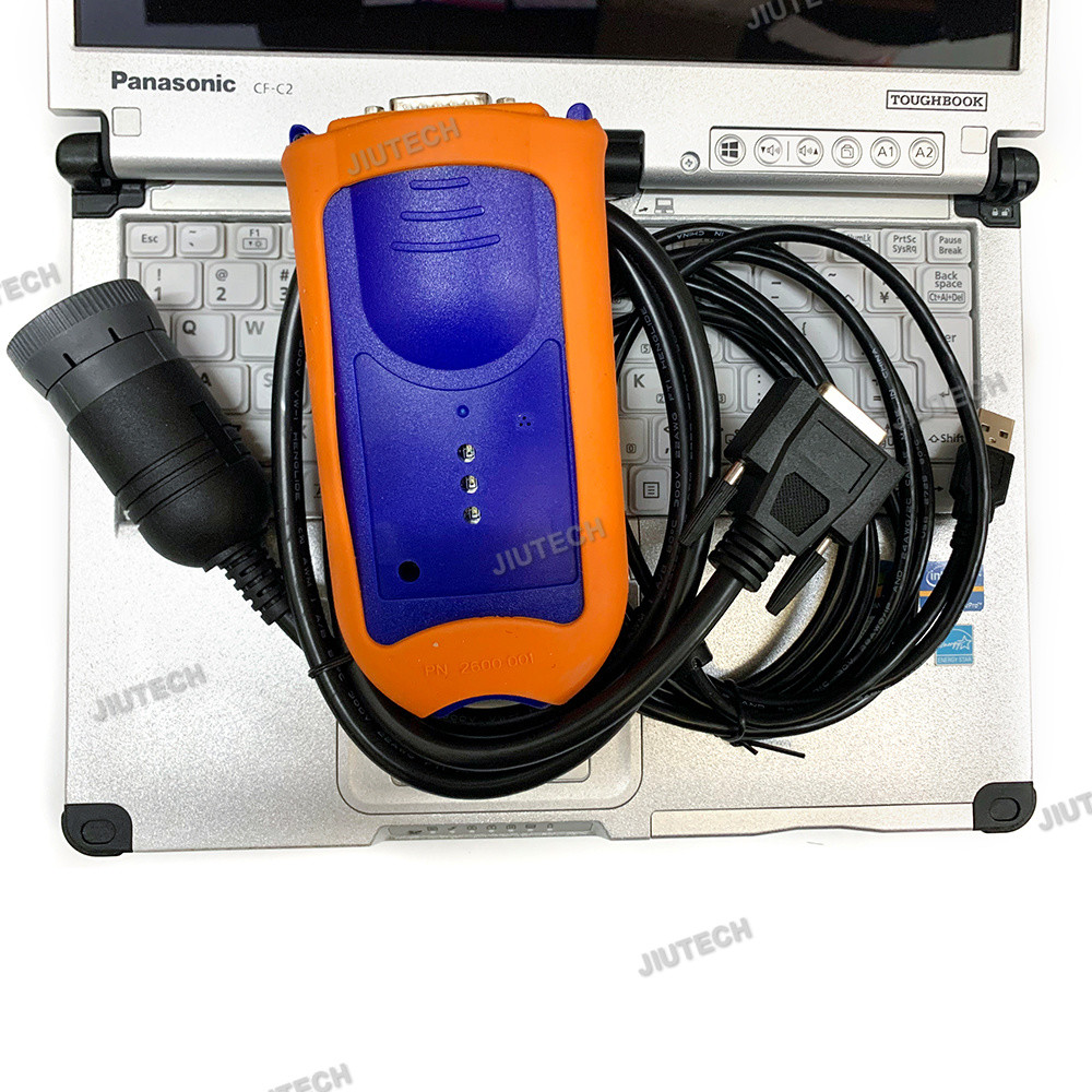 EDL V2 EDLSCAN Electronic Data Link Diagnostic Adapter Construction Agriculture Equipment Service ADVISOR+Xplore tablet