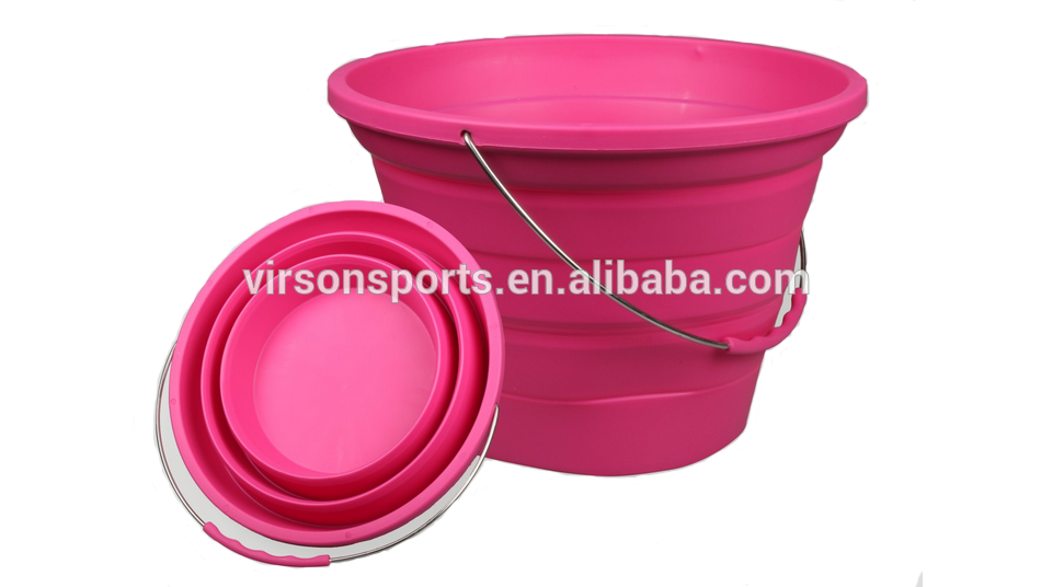 Virson OEM Folding Bucket / Foldable Water Bucket / camping Folded Bucket