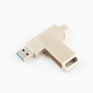 Wholesale Type C Twist Metal USB Flash Drive 2.0 And 3.0 High Speed 256GB 128GB from china suppliers