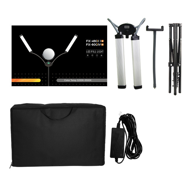 48w 96w Double Arms LED Fill Light Bicolor Eyelash Extension Beauty Lash Lamp For Live Streaming