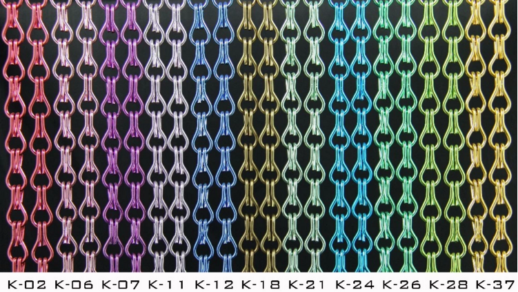 Salon Partition Metal Mesh Drapery Composed By Double Hook Aluminum Chains