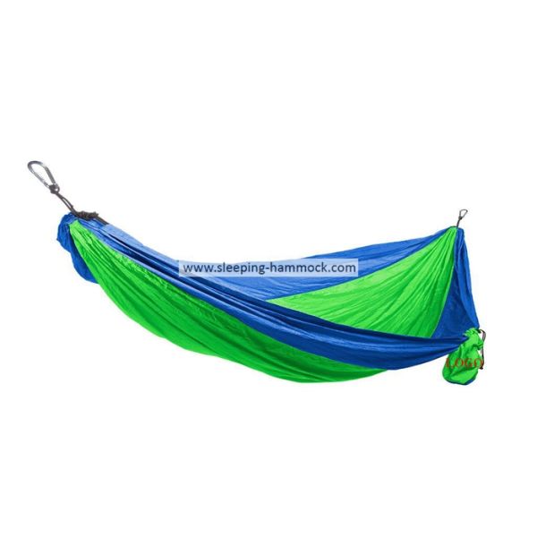 Royal Green Parachute Nylon Hammock With Suspension System Backpack 114 Inches