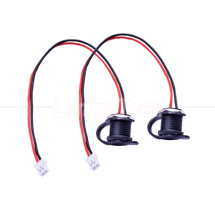 Waterproof Cap USB Type C Female Socket Jack to 2 Pin PH 2.0 XH 2.54 SH1.0 VH ZH MX Connector Cable