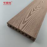 Anti Uv Decking Tiles Wood Grain Wpc Outdoor Decking Floor Co-extruded Hollow