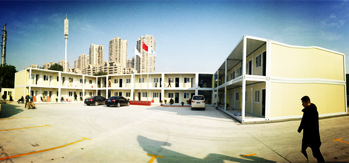 Environment Friendly Steel Container Houses White Color With Office For Business