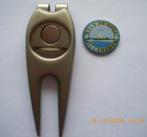 Wholesale 2012 fashion custom design metal golf brush divot tool 2mm - 5mm thickness from china suppliers