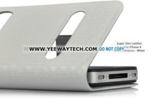 Wholesale Super Slim Leather Case For iPhone 4S iPhone 4 (AT&amp;T, Verizon) - White from china suppliers