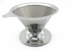 Wholesale 2 Cups 115 Silver 304 Stainless Steel Pour Over Coffee Cone Shape 115*102*83 Size from china suppliers