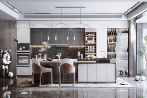 Wholesale Custom Design Black Solid Wood Shaker Door Cabinet Kitchen Furnitures from china suppliers