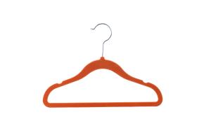 Wholesale Notched Shoulders Portable Kids Velvet Coat Hangers from china suppliers
