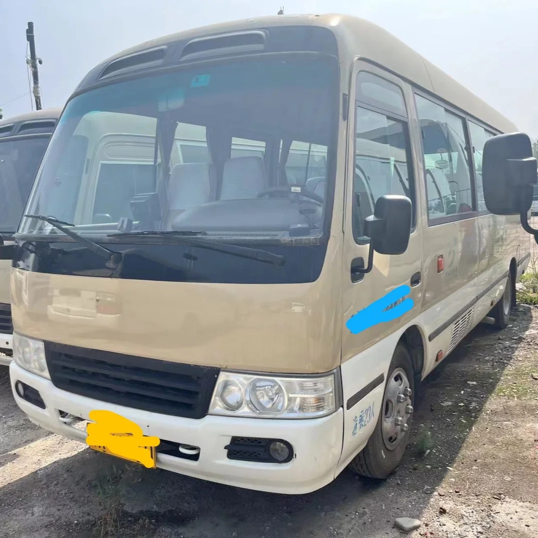 Left Drive 30 Seater Toyota Coaster Bus 7005*2040*2785mm Dimensions Affordable