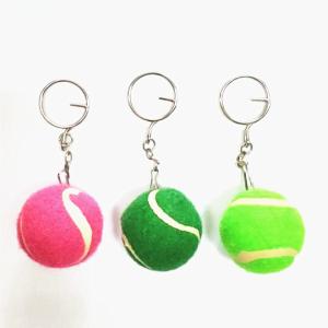 Wholesale promotional gift tennis ball keychain from china suppliers