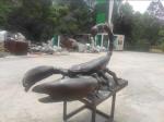 Paint Outdoor Scorpion Sculptures , Outdoor Bronze Animal Statues