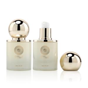 Wholesale OEM Luxury Cosmetic Packaging Set With Round Ball Cap 150ml from china suppliers