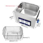 SUS304 10 Liter Ultrasonic Cleaner For Metal Parts Hardware Parts Digital