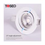 Restaurant Gu10 Bathroom Downlights Fixture 68mm Cutting 50000 Life Span