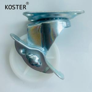 Wholesale 13mm/13mm/17mm/21mm/27mm/27mm Light Duty Furniture PP White Swivel Castor with Brake from china suppliers