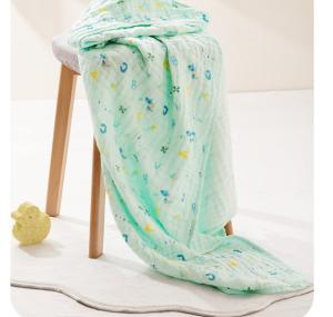 Wholesale Combed Cotton 40S Floral Gauze Fabric 6 Layer Gauze Blanket No Chemical from china suppliers