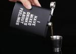 Matte Black Kitchen Household Items 8oz Stainless Steel Hip Flask