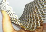 Gold Color Flexible Stainless Steel Metal Mesh Fabric For Room Divider
