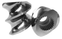 Rectangle Spline Extruder Screw Elements 38CrMoAla Material For Plastic Machine