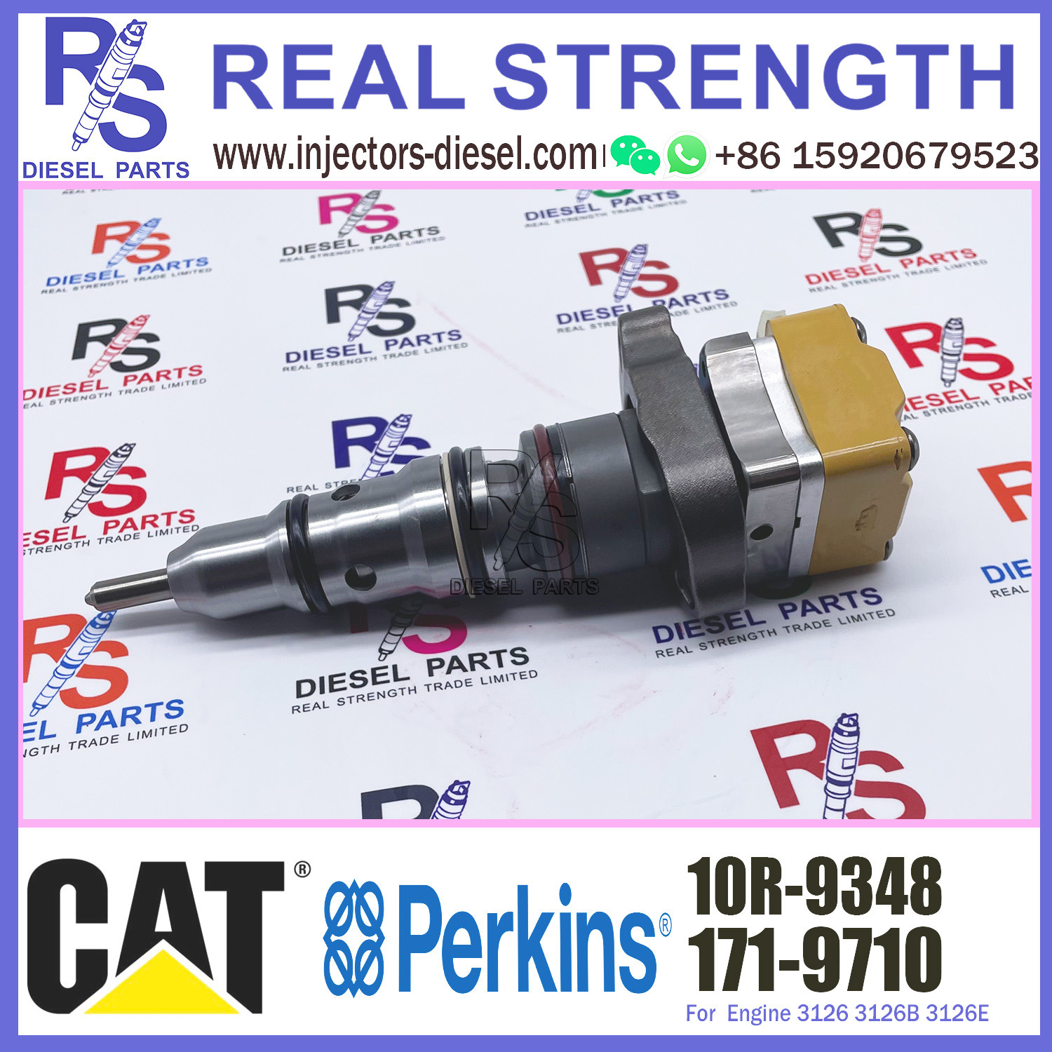 Diesel Fuel Common Rail Injector 1719710 10R9348 171-9710 10R-9348 For CAT Engine