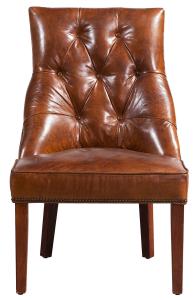 Wholesale CE Retro leather armchair wooden frame from china suppliers