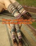 winter woods morning Leg warmers thick warm wool acrylic blend female loose