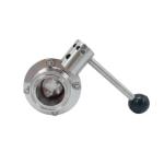ISO9001 Max 145psi SS304 Hygienic Butterfly Valve