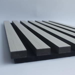 Wholesale Recycled Soundproof Timber Slatted Walls , Moistureproof Acoustic Slat Wall Panel from china suppliers