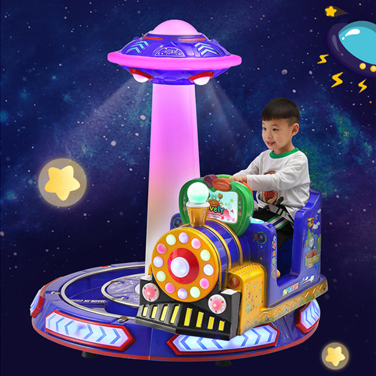 Dreamland coin operated kids electric amusement track train rides for indoor video game center